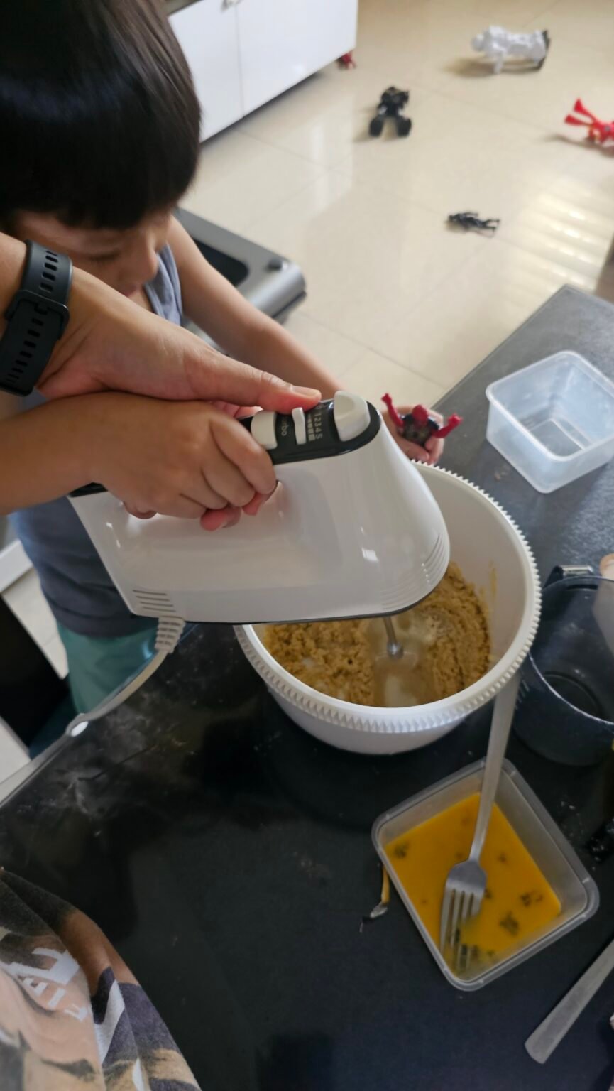 First time using the hand mixer
